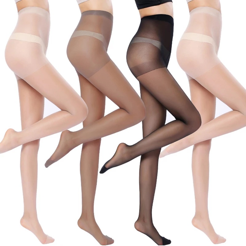 Quần Tất Mỏng Lưng Cao Co Giãn Chống Trầy Xước Không Đường May Mềm Mại Trong Mờ Gợi Cảm Thời Trang Quyến Rũ