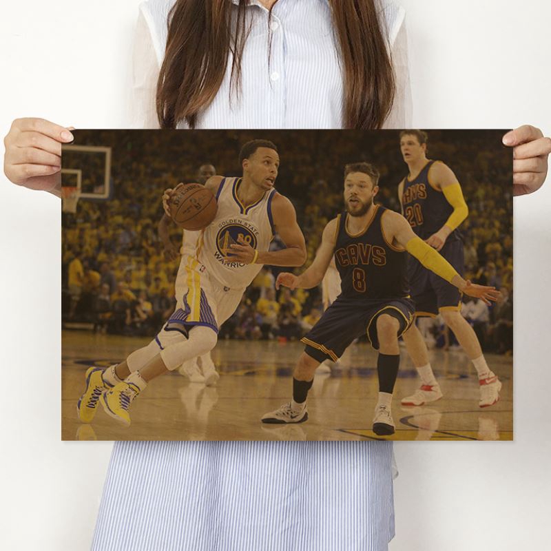 1 miếng dán tường trang trí hình NBA Los Angeles Lakers Kobe Bean Bryant LeBron James Derrick Rose Stephen Curry Kevin Durant