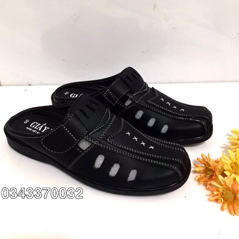 Dép sapo nam cao cấp..màu đen ..mẫu mới nhất hiện nay | BigBuy360 - bigbuy360.vn