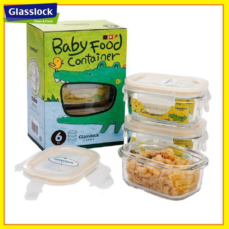Hộp đựng đồ ăn dặm cho bé 150ml- GL543(SET 3 HỘP)
