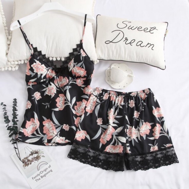 Bộ Mặc Nhà Áo Hai Dây Quần Đùi Có Đệm Ngực CT302 | BigBuy360 - bigbuy360.vn