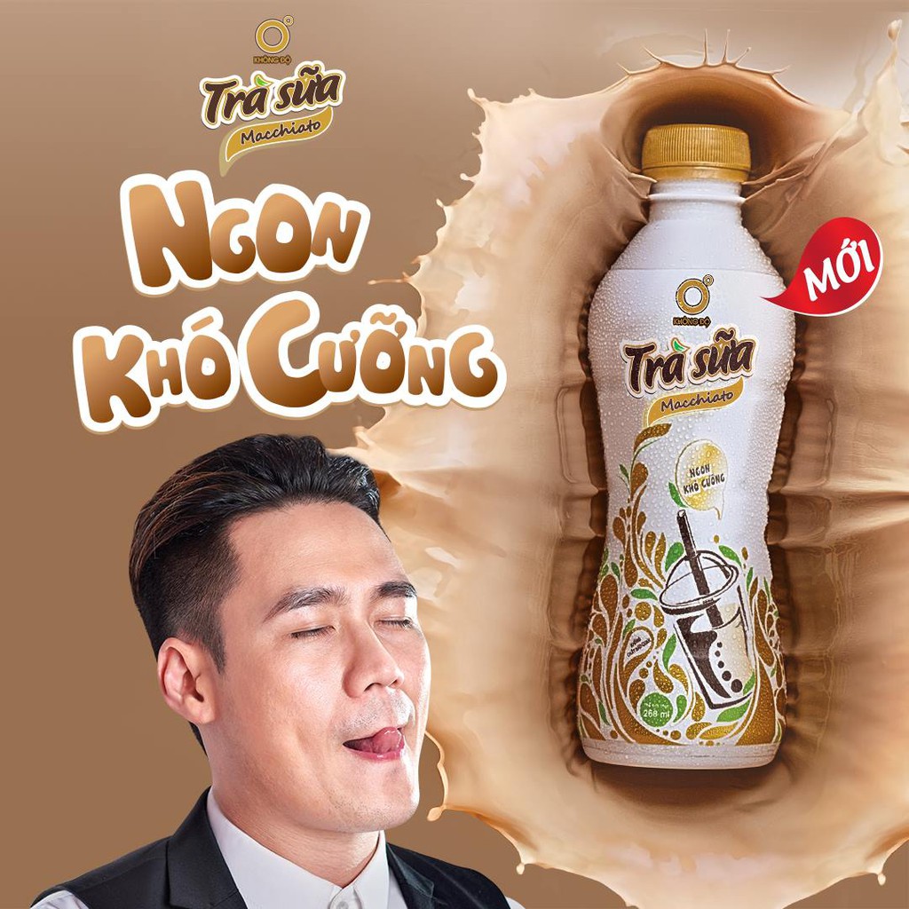 Lô 6 chai trà sữa Macchiato Không Độ 268ml