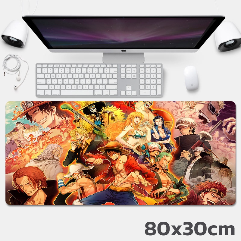 Bàn Di Chuột, Lót Chuột Dài Anime Monkey D. Luffy ONE PIECE Size Lớn
