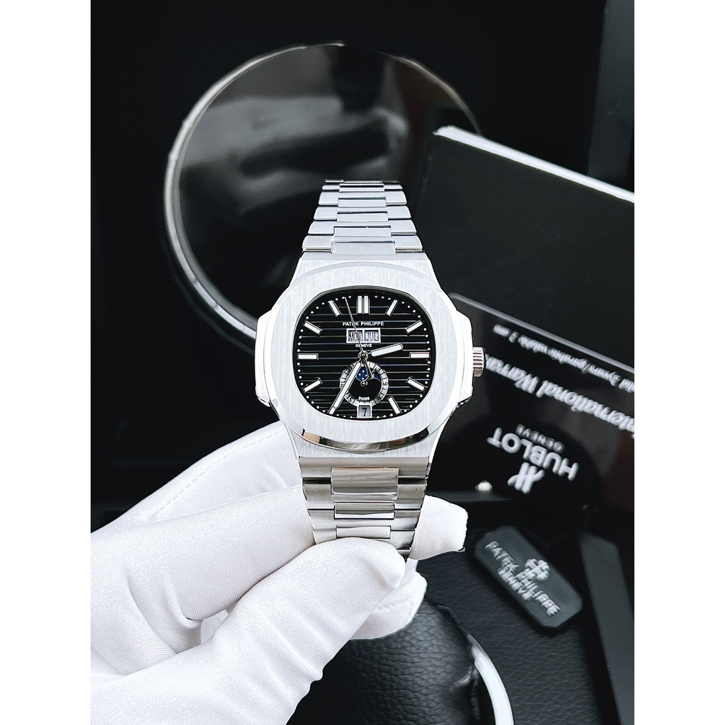 Đồng hồ nam Patek Phillip Nautilus 5726A 42mm máy cơ nhật cao cấp, chạy full kim, viền trơn