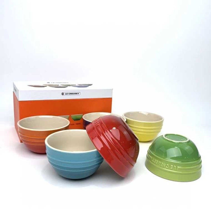 AI AN 07 Bộ bát sứ Le Creuset 6, kích thước  12cm,15cm Bộ bát ăn sup ăn cơm ăn mì