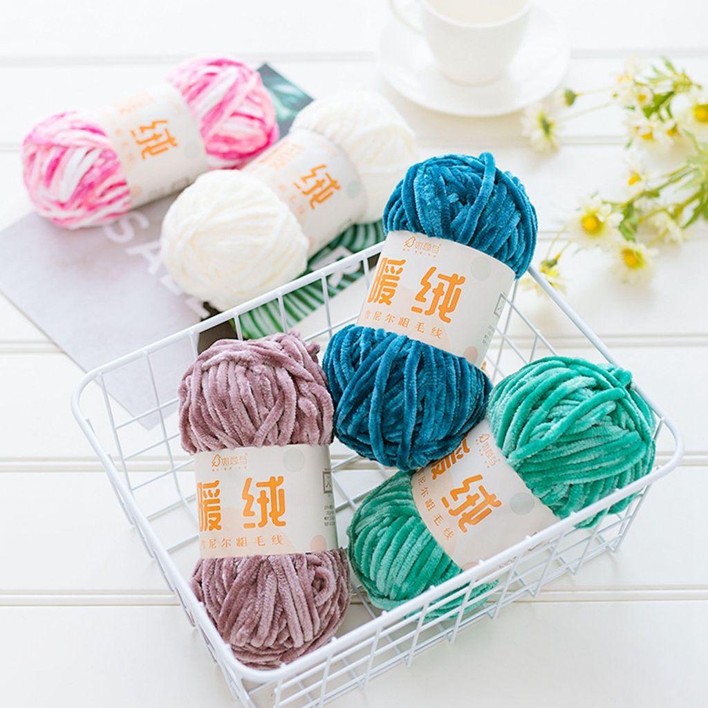 LILYES Cuộn Len Đan Sợi Móc Mềm Mại
