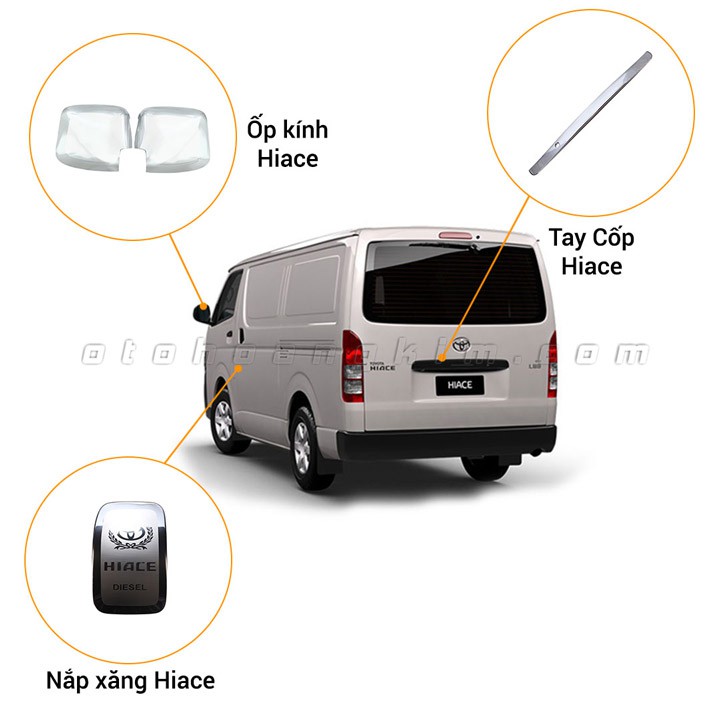 Combo phụ kiện trang trí ngoại thất xe Hiace [2007-2020] - TYI071902A