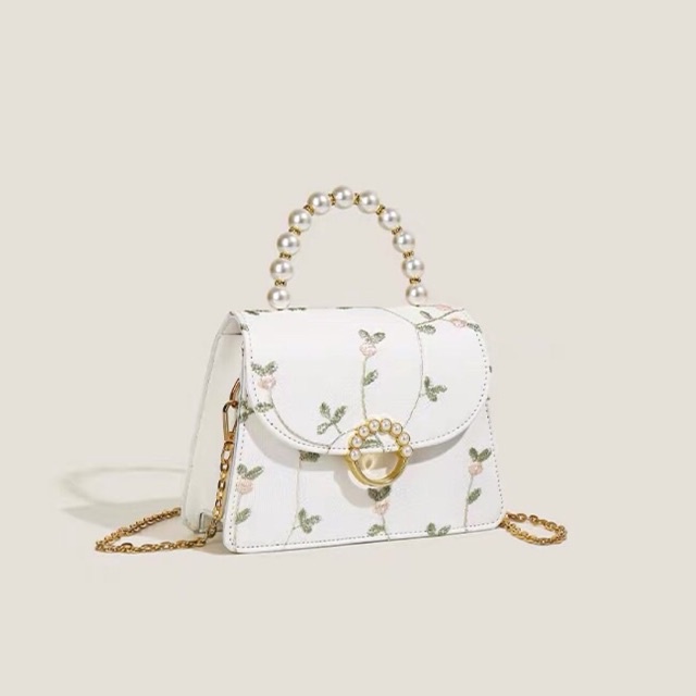 Faya -Túi xách thêu hoa dây châu tiểu thư T1077