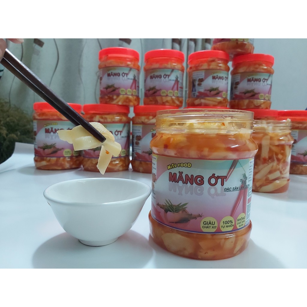 Măng ớt Lạng Sơn, Thơm Ngon, Cay giòn, Chuẩn vị Lạng Sơn (1.5kg)