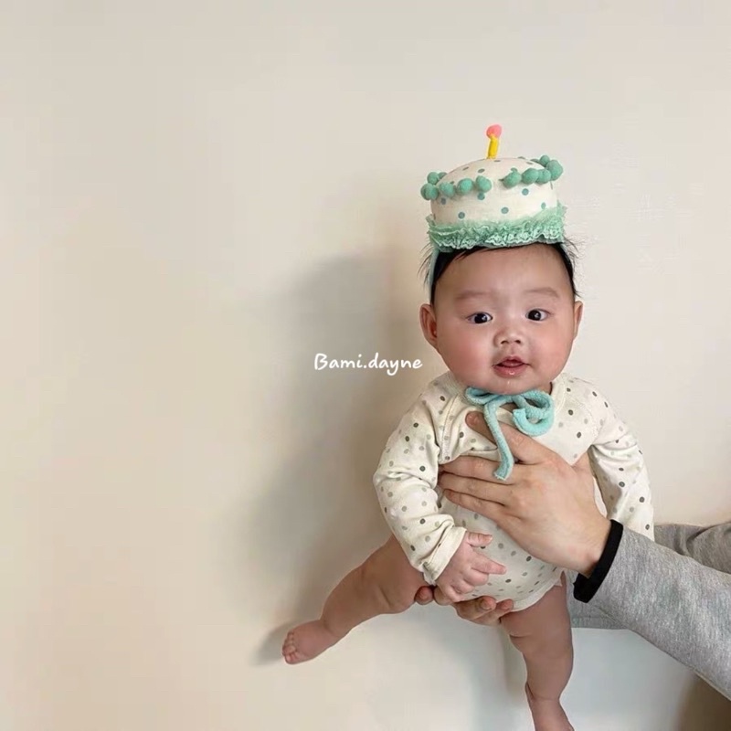Băng đô bánh sinh nhật cho bé yêu style Hàn Quốc