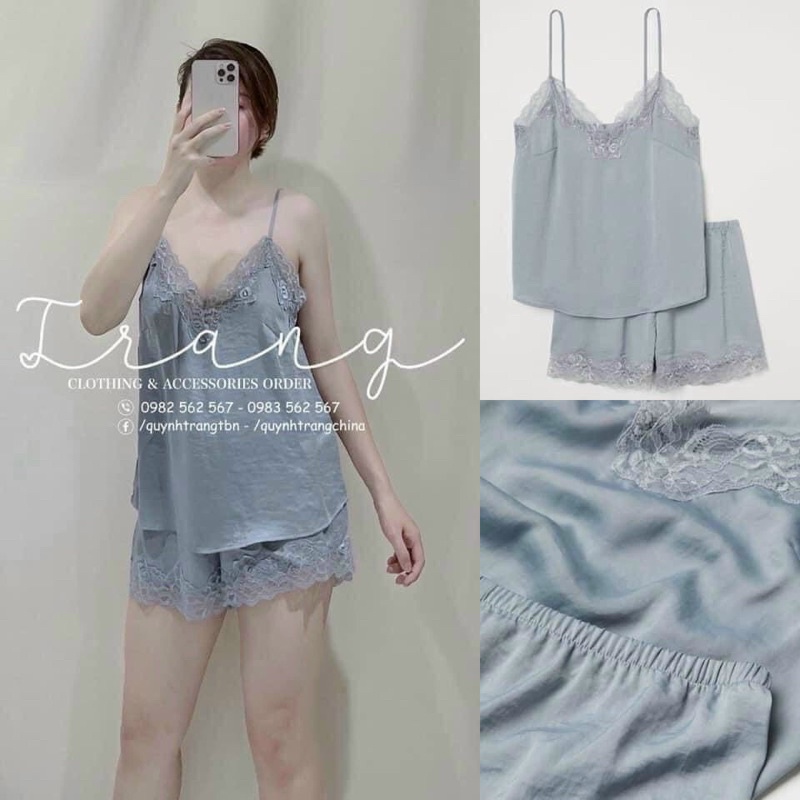BÁN SỈ BỘ LỤA 2S PHA REN 4 MÀU CHO NỮ
