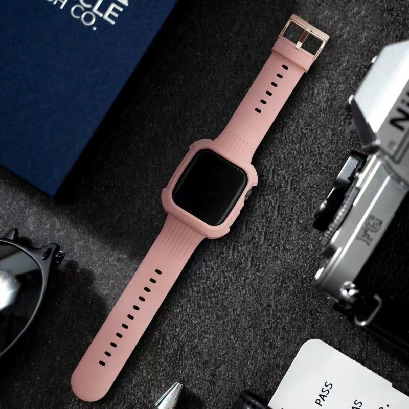 Dây Đeo Thể Thao Bằng silicone Trong Suốt Cho Đồng Hồ Thông Minh Apple Watch 7 6 SE 5 4 3 2 1 40mm 44mm 42MM 41MM 45MM