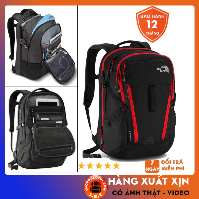 Bao du lịch [ HÀNG XUẤT KHẨU ]  Balo The North Face Surge 2015 - Balo laptop, balo du lịch, balo phượt, mẫu balo đa năng