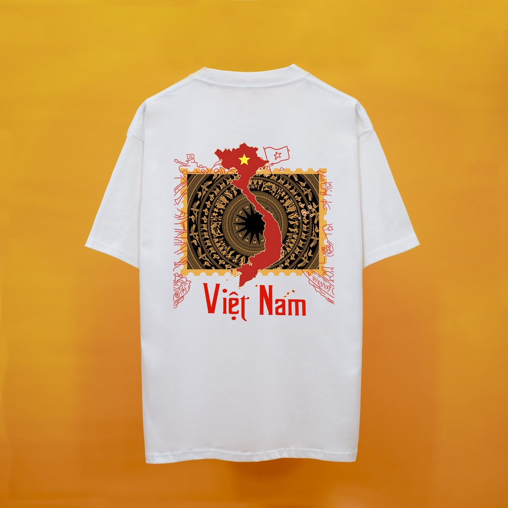 Áo thun VIỆT NAM THỐNG NHẤT Dogo Store , Áo thun unisex nam nữ form rộng oversize chất liệu 100% Cotton