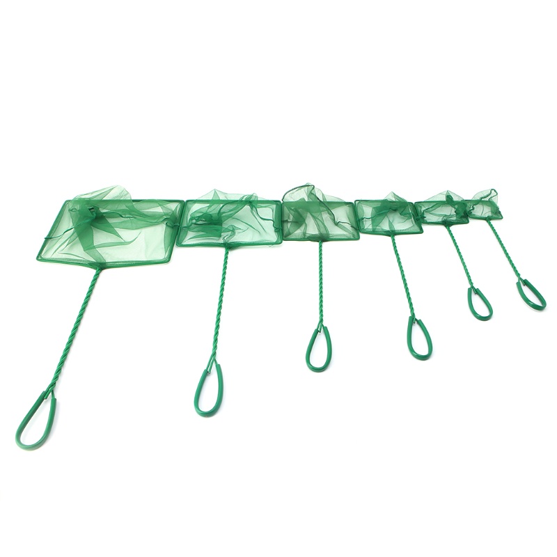 1 vợt lưới bắt cá tôm hình vuông 3&quot;-10&quot; 6 kích thước
