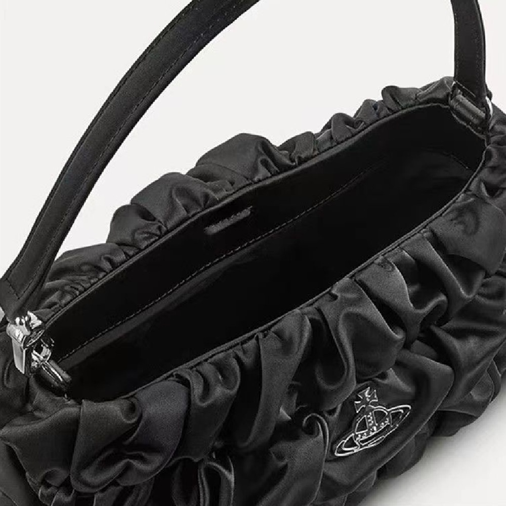 Vivienne Westwood Túi Xách Tay Hình Đám Mây Xếp Ly Phong Cách Boho
