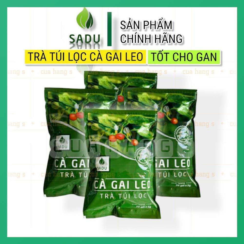 Trà cà gai leo túi lọc SADU 250g hỗ trợ điều trị về gan (ATTP)