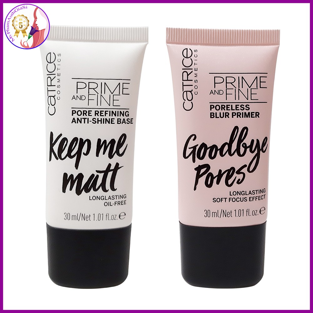 Kem lót catrice prime and fine kiểm soát dầu và se khít lỗ chân lông | BigBuy360 - bigbuy360.vn