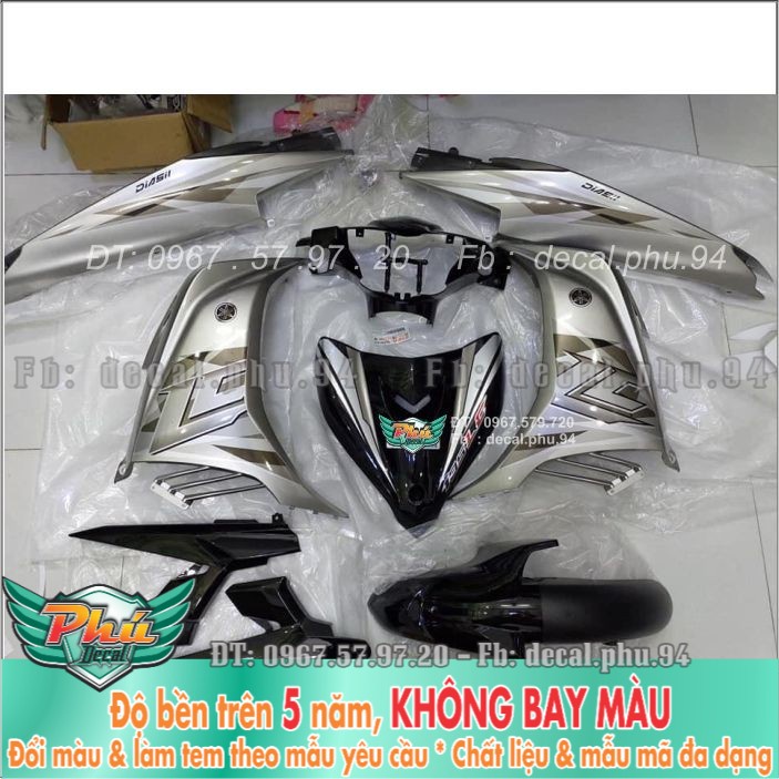 Tem rời exciter 135 Xám bạc (X) -1