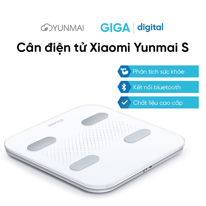 Cân điện tử thông minh Xiaomi Yunmai S (M1805) các màu - Bluetooth - Chính hãng BH 12 tháng