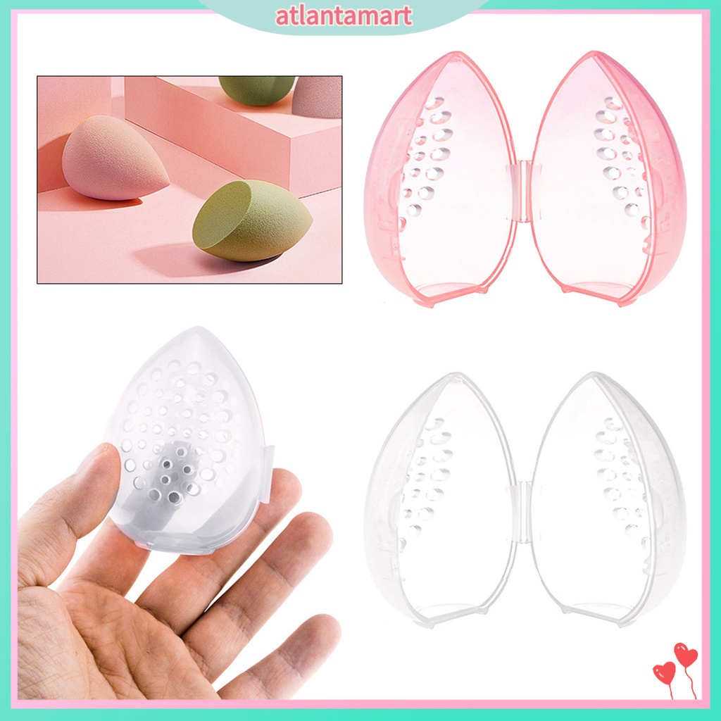 [Hàng mới về] Hộp đựng mút trang điểm hình quả trứng tiện lợi