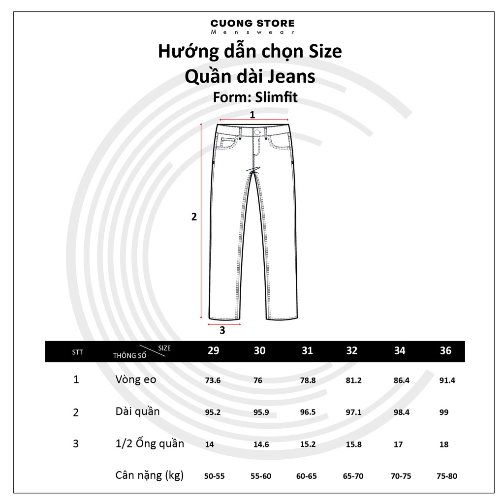 Quần jean nam trơn cao cấp MRC 044 chất denim co giãn nhẹ 2 chiều - MENFIT