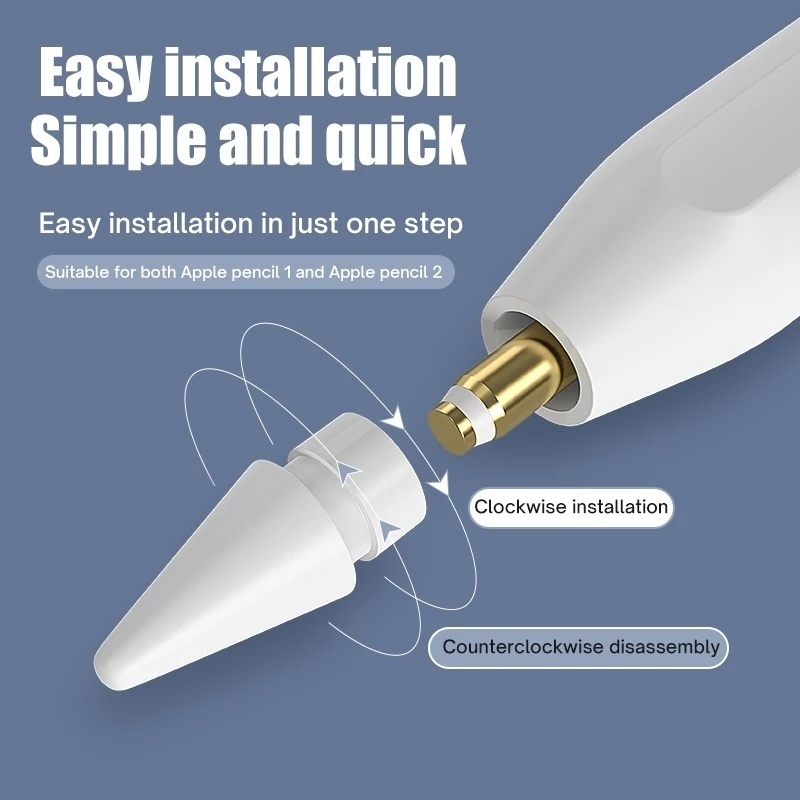 1 Bút Cảm Ứng Đầu Bút Thay Thế Thông Dụng Cho Apple Pencil Thế Hệ 1 2