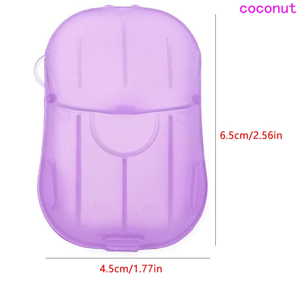 Hộp 20 miếng xà phòng giấy dùng một lần mang theo du lịch sử dụng tiện lợi