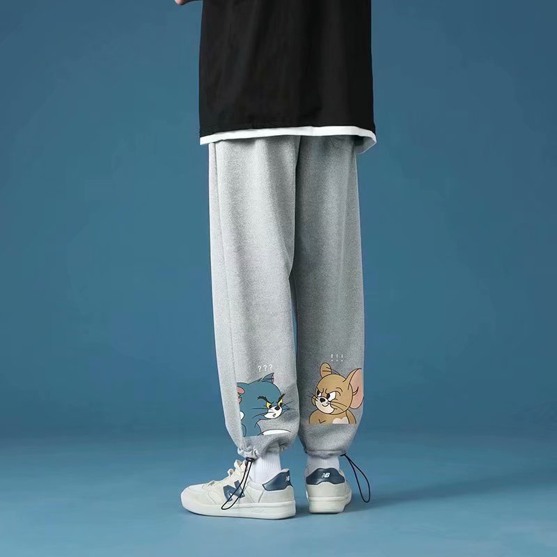 Quần jogger màu trơn dáng ôm phong cách Hàn Quốc thời trang mùa thu cho nam M-3XL