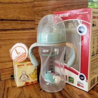 Combo BS Mcgoldson 300ml + hộp núm vú 2 cái