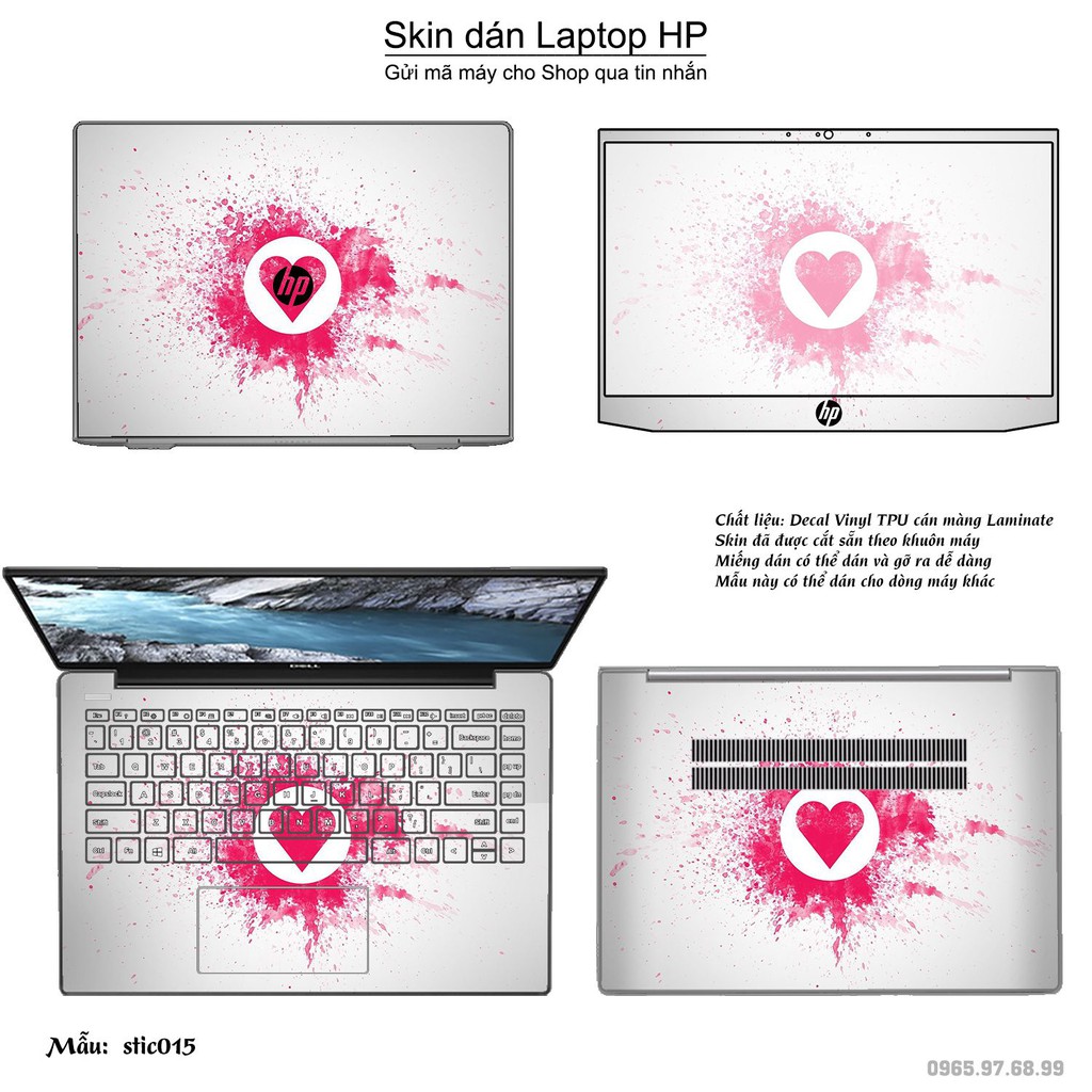 Skin dán Laptop HP in hình Hoa văn sticker nhiều mẫu 3 (inbox mã máy cho Shop)