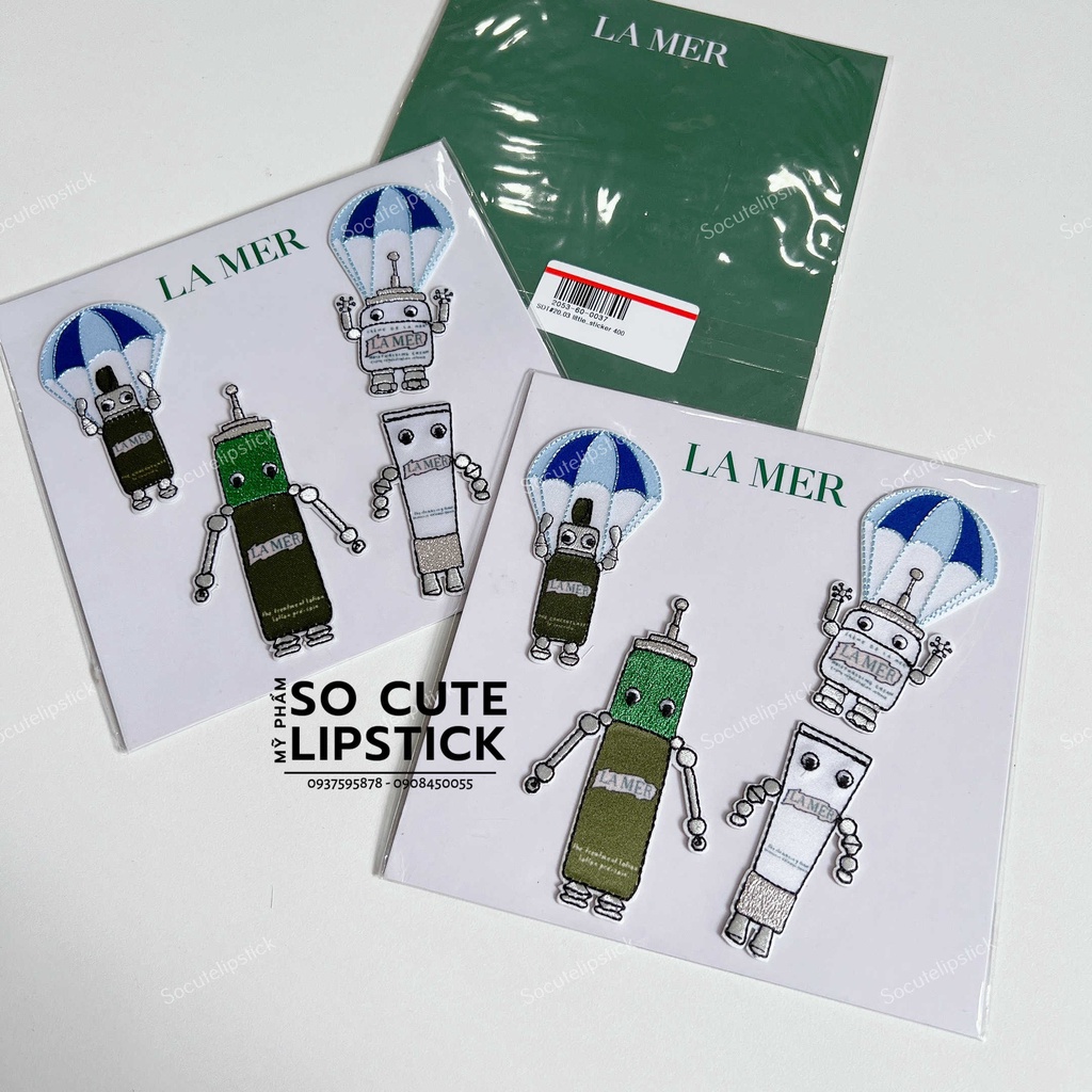 Sticker Vải La Mer Embroidered Stickers Patch Ủi - Sticker Vải