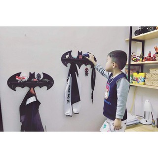 COMBO 2 KỆ TREO TƯỜNG BATMAN (Kèm 5 móc treo)