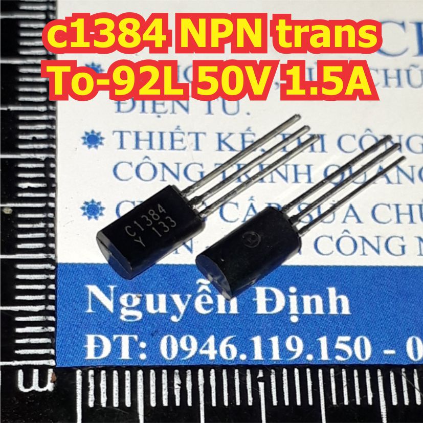 30 con C1384 1384 NPN trans loại thuận TO-92L 50V 1.5A (gói 30 con) KDE0189