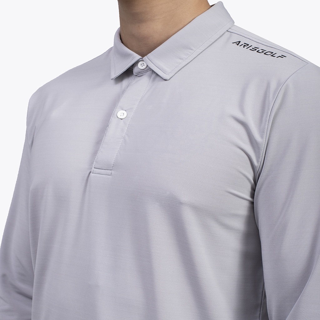 Áo thun dài tay nam cổ bẻ Aristino dòng cao cấp GOLF FIT khỏe khoắn , năng động ALPG02W1