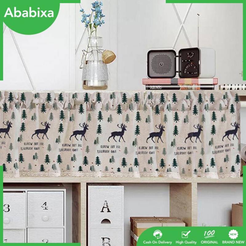 [Ababixa] Rèm Cửa Sổ Mỏng Bán Voile Nhỏ Có Thể Tùy Chỉnh Cho Nhà Bếp - Tất Cả Các Kích Cỡ Lựa Chọn