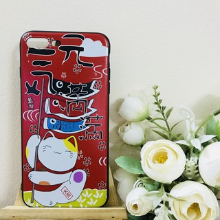 Ôp lưng Iphone dẻo Mèo thần tài đèn lồng