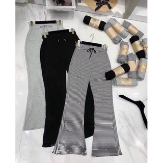 Quần Thun ống loe chất costong zip thái