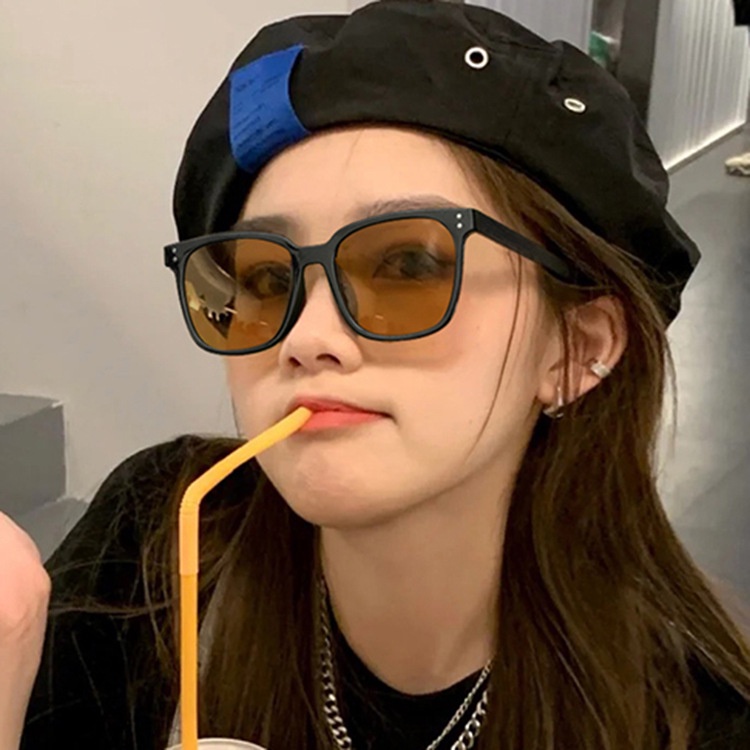 Kính Mát Gọng Vuông Chống Tia UV Phong Cách Thời Trang Hàn Quốc 2022