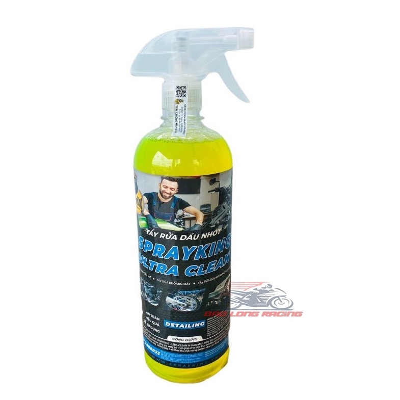 Sprayking Chai Tẩy Rửa Dầu Nhớt lâu Ngày 1 chạm Sáng Bóng chai 1 lít