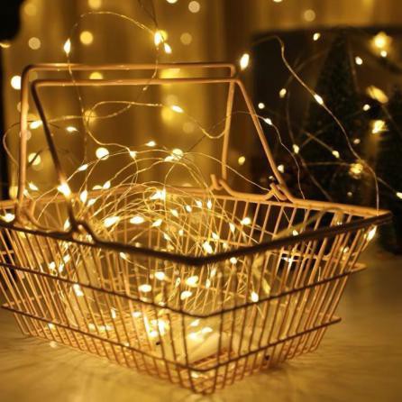 Dây Đèn LED Đom Đóm, Đèn LED Dây Fairylight Trang Trí, dài 2m - 4m Decor Trang Trí Nhà Cửa