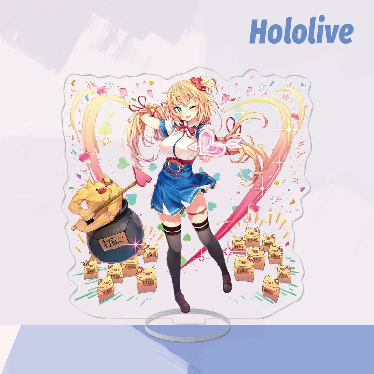 Mô Hình Đồ Chơi Nhân Vật Anime Hololive Vtuber Pekora Uruha Rushia Hosimati Suisei Bằng Acrylic Để Bàn Trang Trí