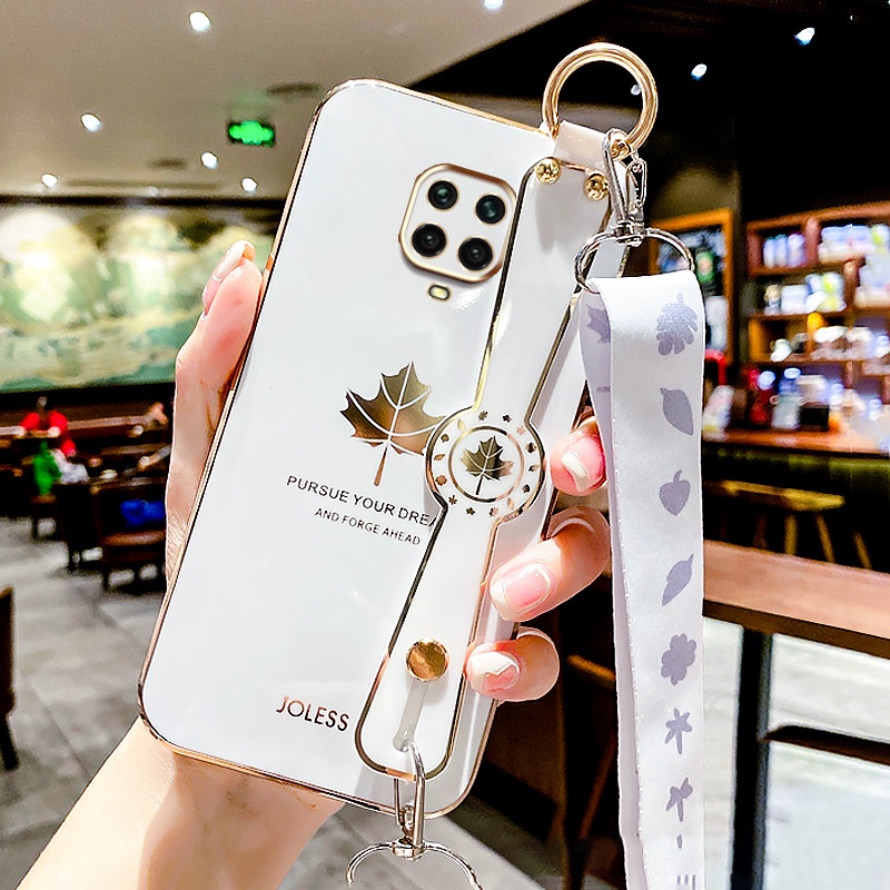 Ốp Điện Thoại Mềm Mạ Điện Có Dây Đeo Cho Xiaomi Redmi note 10 9 8 9s 10s note 10 9 8 pro