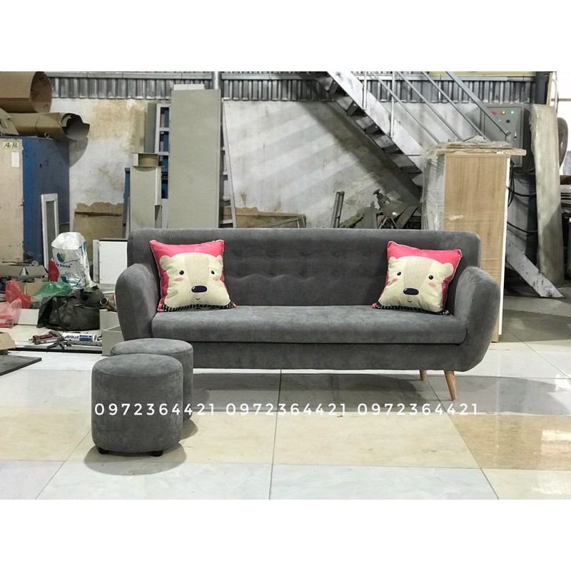 Bộ sofa màu xám 1m6 ( Chỉ vận chuyển khu vực miền Bắc ạ)