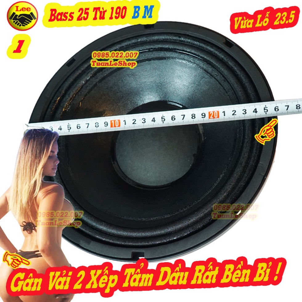 LOA BASS 25 COI 75 TỪ 190, LOA 2 TẤC RƯỠI BM – GÁI 02 CHIẾC