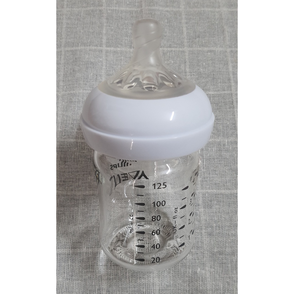 Bình sữa thủy tinh Phillips Avent Natural dáng classic 125ml, 240ml