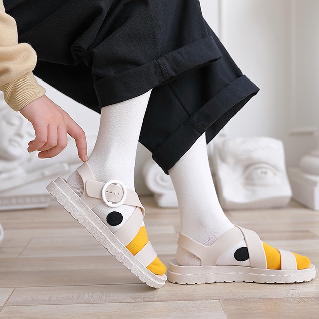 Đôi Vớ Cotton Mềm Co Giãn Thoáng Khí In Họa Tiết Hoạt Hình Vui Nhộn Dành Cho Nam Nữ