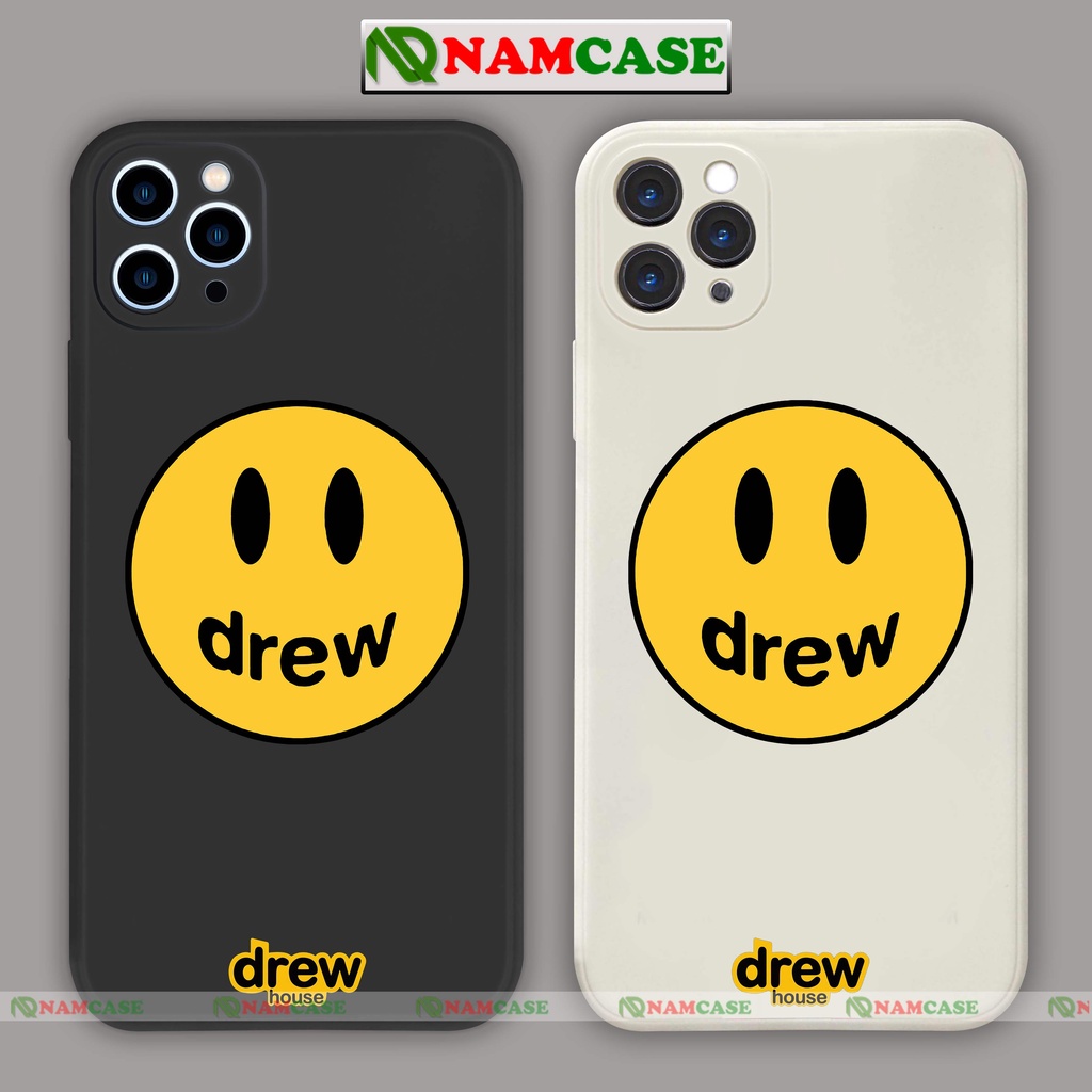 Ốp lưng điện thoại iPhone Drew cạnh viền vuông silicon dẻo bảo vệ camera ip 6/6s/7/8/X/XS/XR/11/12/13/14 Pro Plus Max