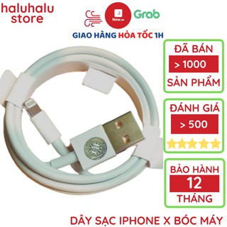 Dây sạc iphone chính hãng IP X 6 7 8 plus XS Max 11 Pro Max - chiều dài 1 m - Bảo hành 12 tháng