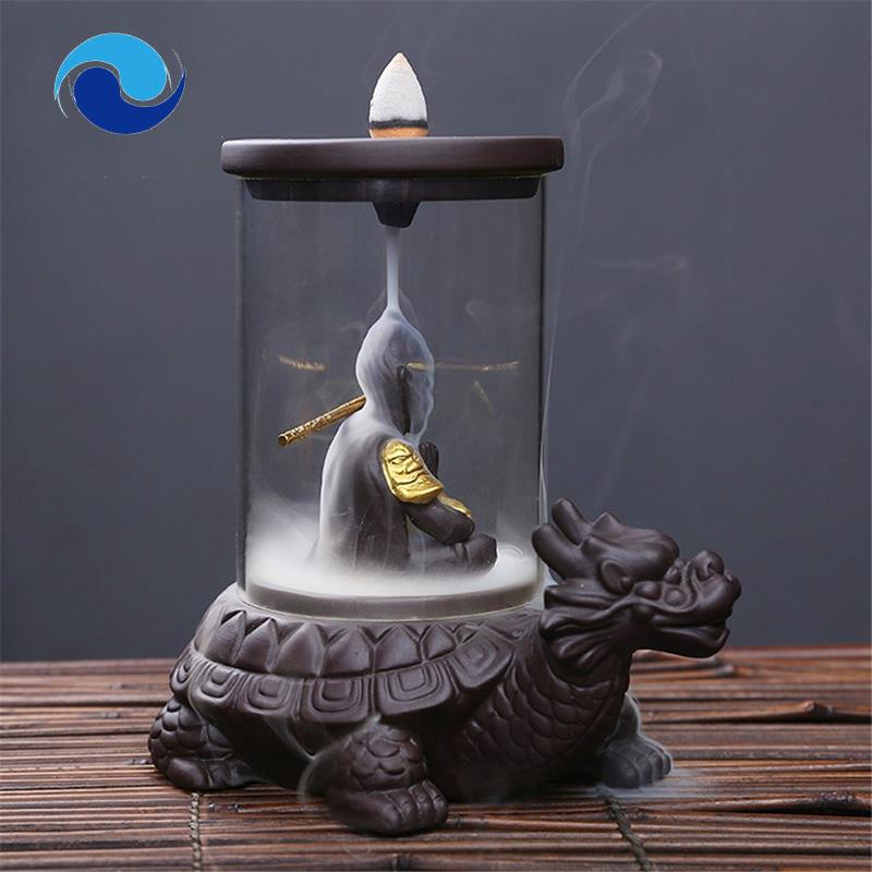 Thác Khói Trầm Hương Chảy Ngược Hình Chú Khỉ / Rắn Sáng Tạo Trang Trí Nhà Cửa / Văn Phòng